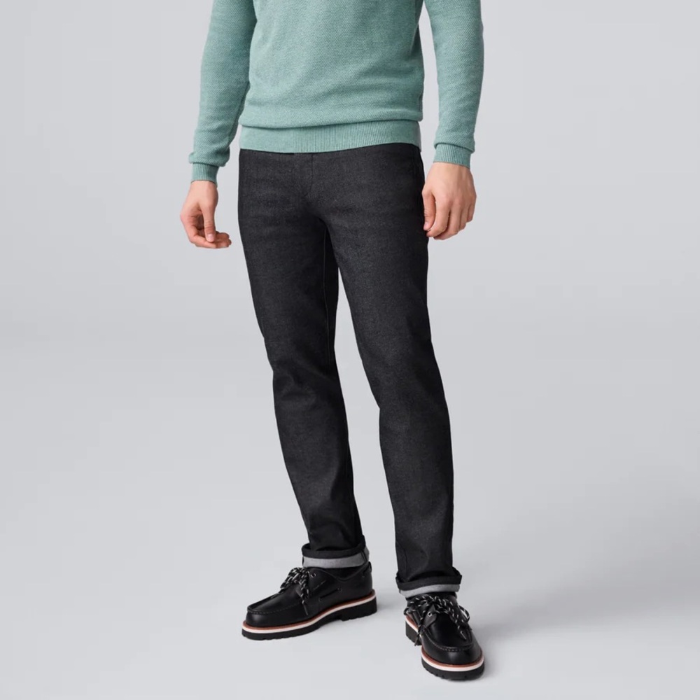 Mack Weldon Men's Slim Fit Jeans - Black